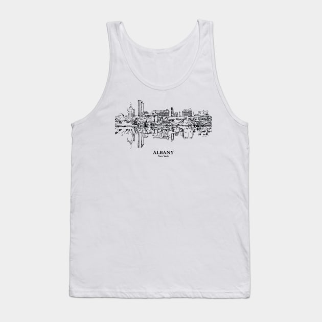 Albany - New York Tank Top by Lakeric